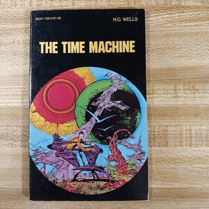 The Time Machine HG Wells 1984 B&W Pocket Classics Comic Paperback Vintage 80s